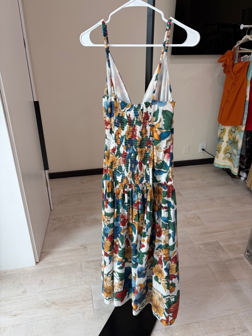 Farm Rio: Off-White Tropi Embroidered Maxi Dress - Picture 8 of 11